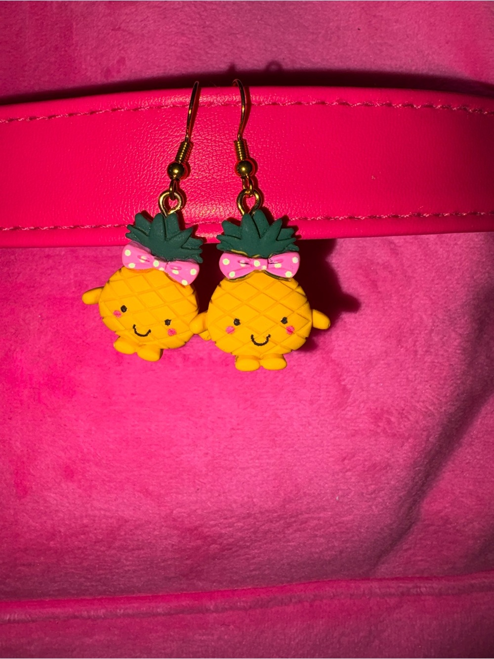hand made Cute Pineapple Dangle Earrings!